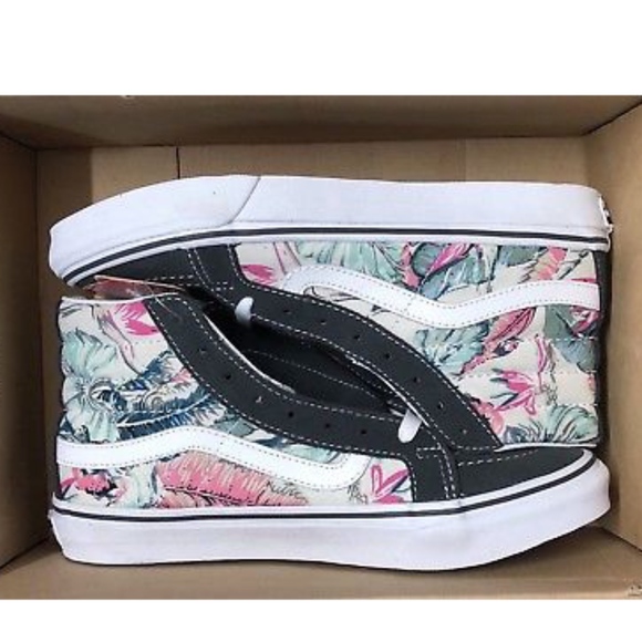 Vans Shoes - Vans Sk8 Hi Slim Tropical Multi White Floral Shoes